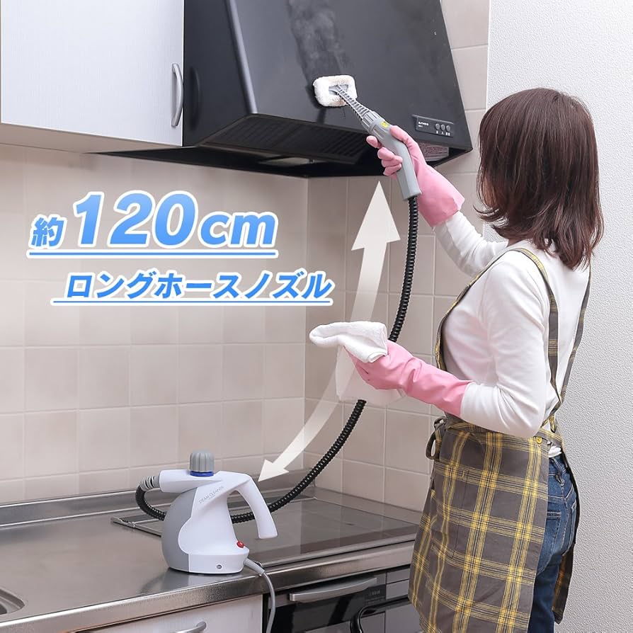 アイリスオーヤマ スチームクリーナー コンパクトタイプ STM-304W(ホワイト・グレー) 4305at Amazon.co.jp: アイリスオーヤマ スチームクリーナー